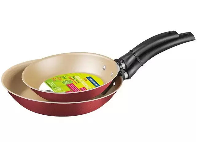 Conjunto de 2 Frigideiras Tramontina Vermelho - DuoTurim