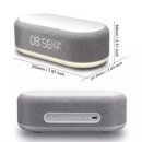 Carregador Wireless com Relógio, Alarme e Luz Noturna para Celulares Compatíveis com Carregamento por Indução Qi