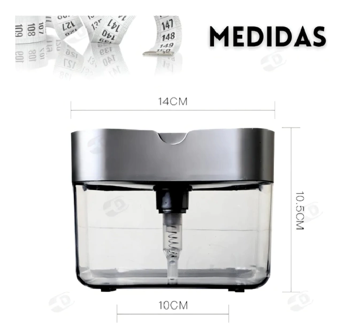 Dispenser para detergente 2 em 1 - Com Bucha!