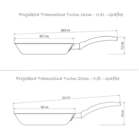 Kit de 2 Frigideiras Tramontina Antiaderente - ChefStar