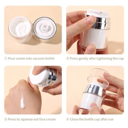 Kit 3 Frascos de Creme (Vazio 30ml) – Seu Segredo de Beleza Sempre à Mão