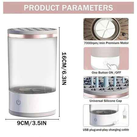 Limpador Elétrico de Pincéis e Esponjas – Glow Clean