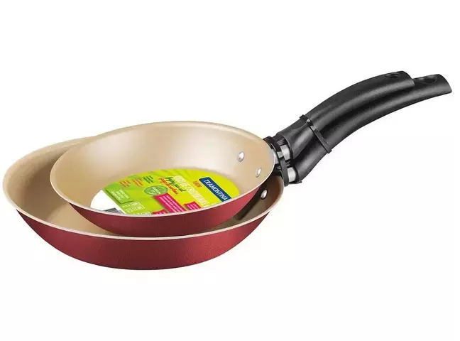 Conjunto de 2 Frigideiras Tramontina Vermelho - DuoTurim